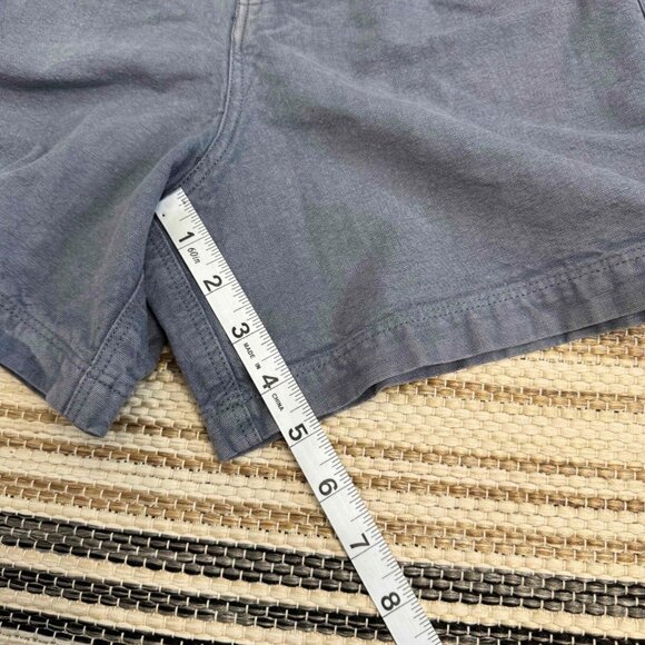 Free People Women's Coney Beach Shorts Bohemian Linen Blend Blue Mirage Size Med - Picture 11 of 13